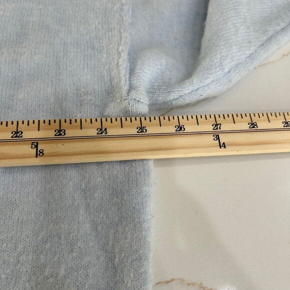 Vince Camuto Sweater Pullover Mock Neck Womens Light Blue SZL Casual Relaxed - Picture 8 of 11